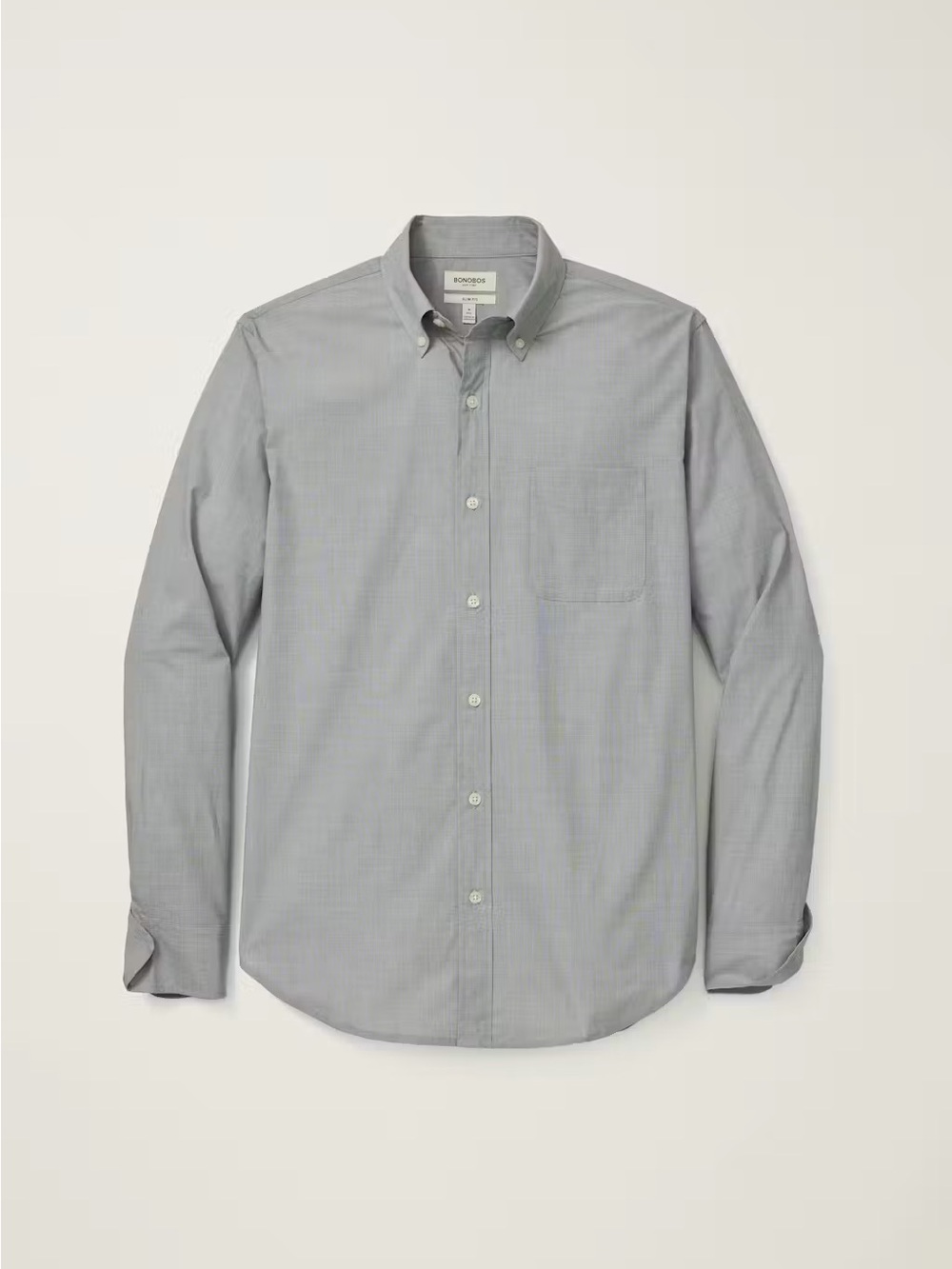 Bonobos Light Grey Long-Sleeve Button-Down “Everyday” Shirt